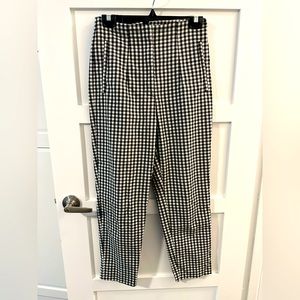 Zara checkered slim trousers